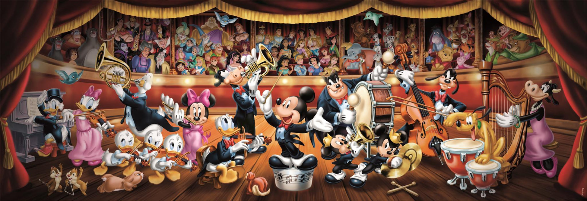 Clementoni - Puzzle 1000 Panorama Disney Orchestr - Image 2