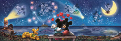 Clementoni - Puzzle 1000 Panorama Mickey a Minnie - Image 2