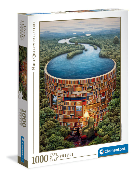 Clementoni - Puzzle 1000 Knihovna