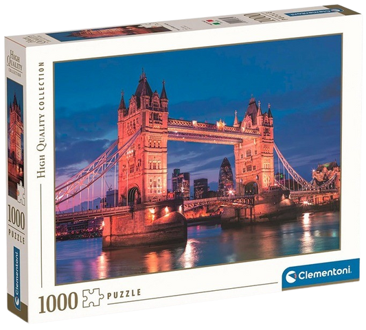 Clementoni - Puzzle 1000 Tower Bridge v noci