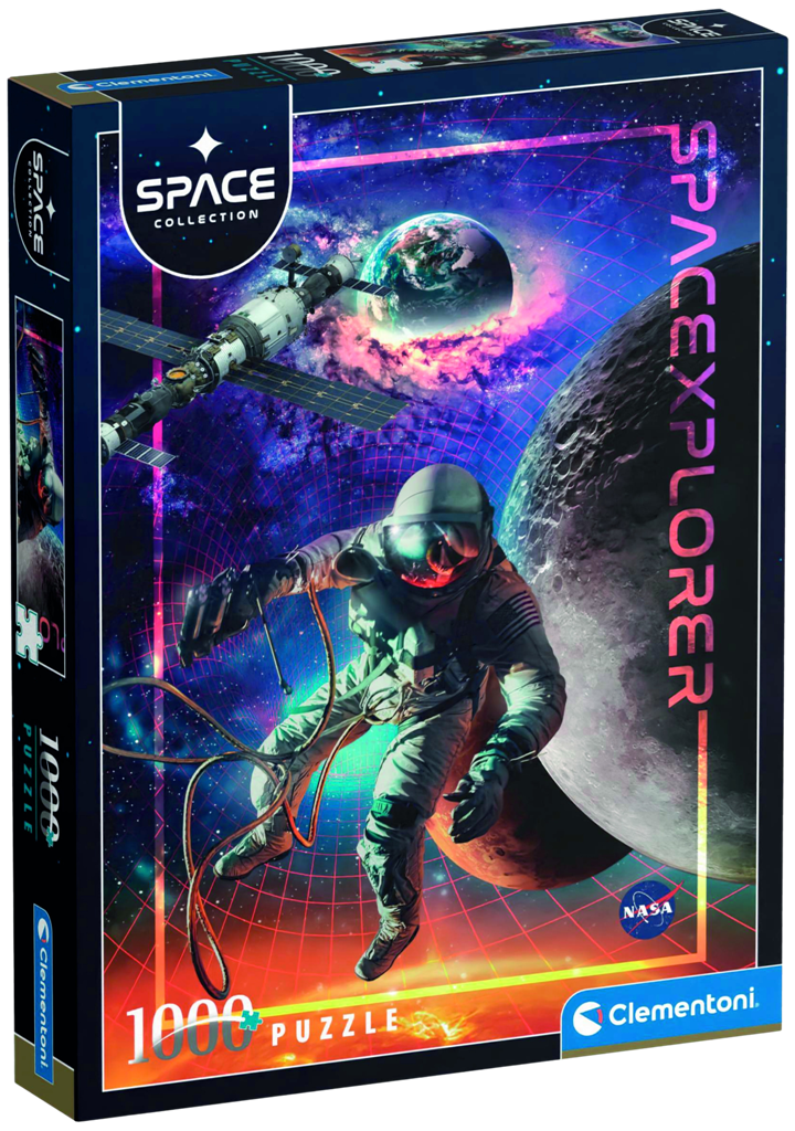 Clementoni - Puzzle 1000 Space NASA: Vesmírný průzkumník