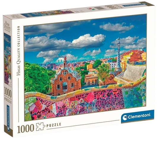 Clementoni - Puzzle 1000 Park Güell, Barcelona