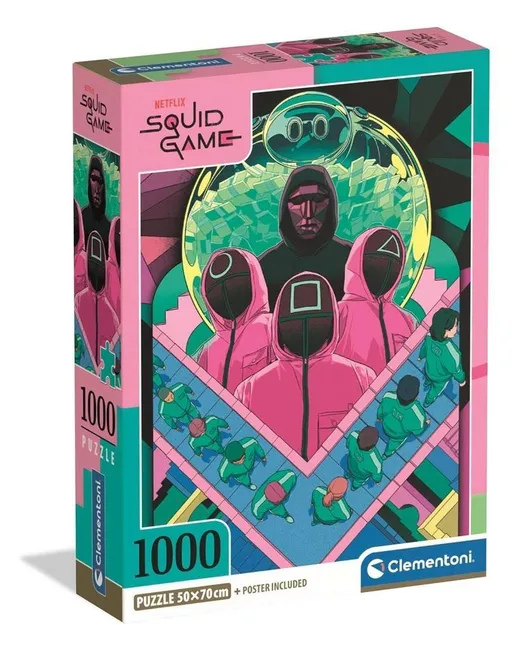 Clementoni - Puzzle 1000 Netflix: Squid game 2 (Hra na oliheň) 2