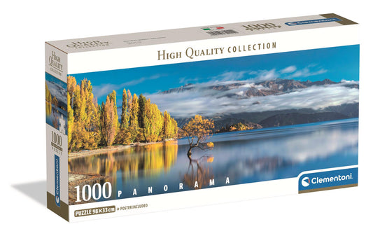 Clementoni - Puzzle 1000 Panorama Zlaté odrazy Wanaky