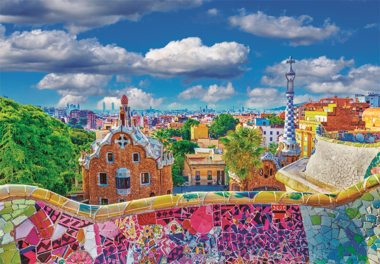 Clementoni - Puzzle 1000 Park Güell, Barcelona - Image 2