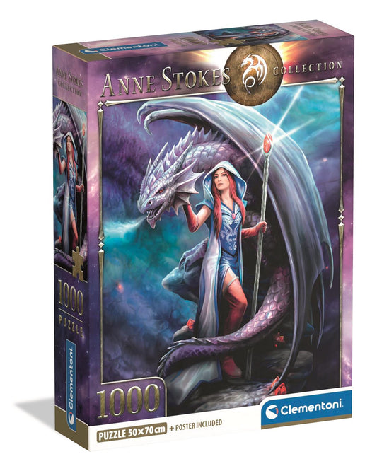 Clementoni - Puzzle 1000 Anne Stokes Dračí mág