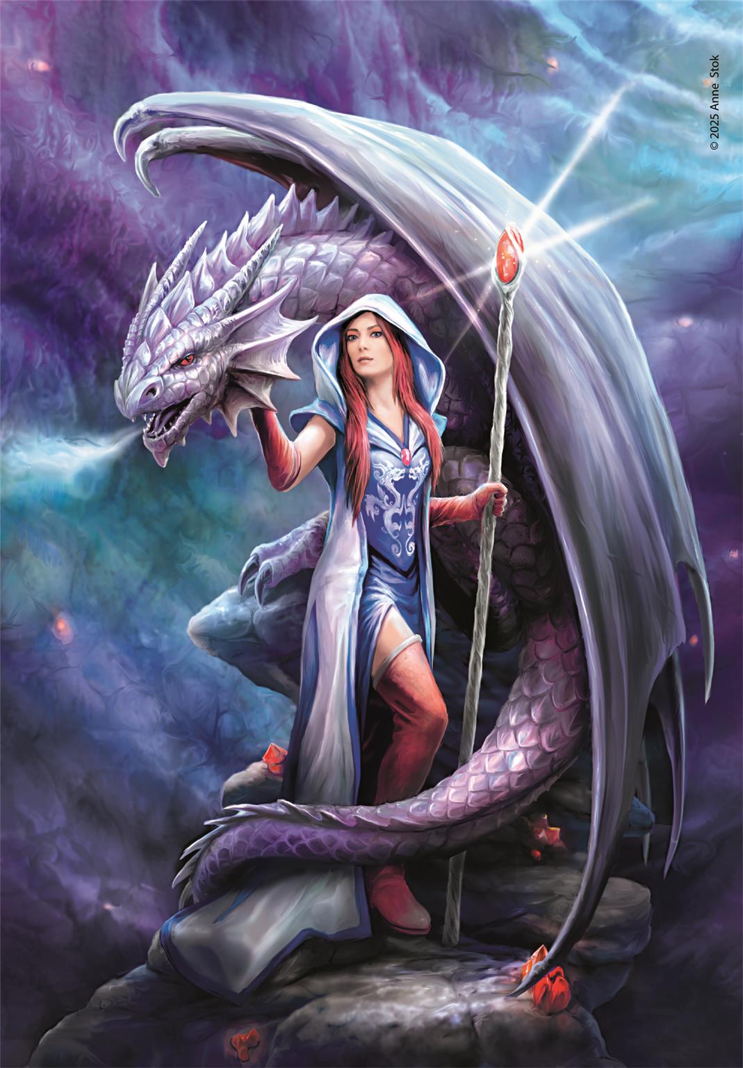 Clementoni - Puzzle 1000 Anne Stokes Dračí mág - Image 2