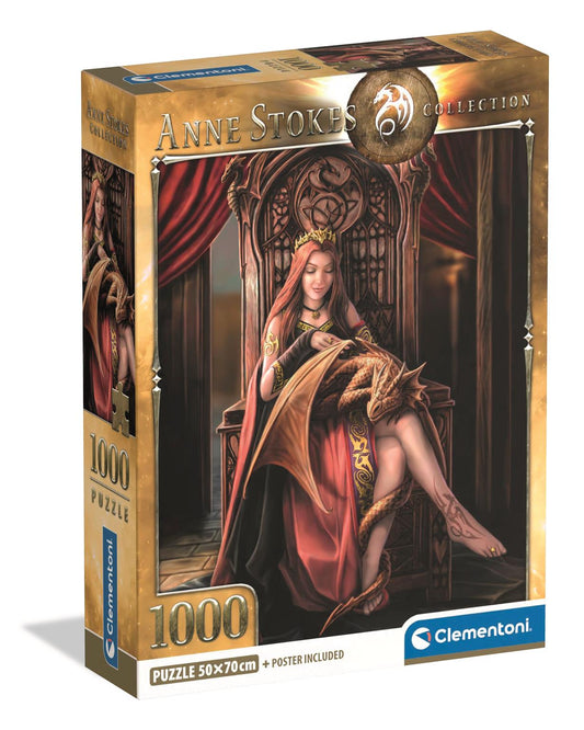 Clementoni - Puzzle 1000 Anne Stokes Přátelé navždy