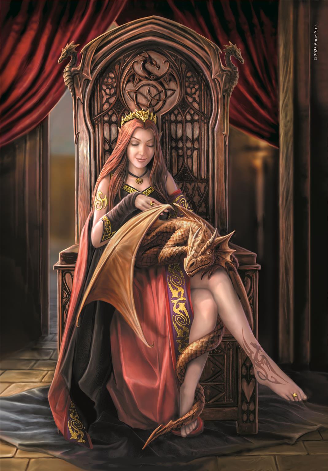 Clementoni - Puzzle 1000 Anne Stokes Přátelé navždy - Image 2