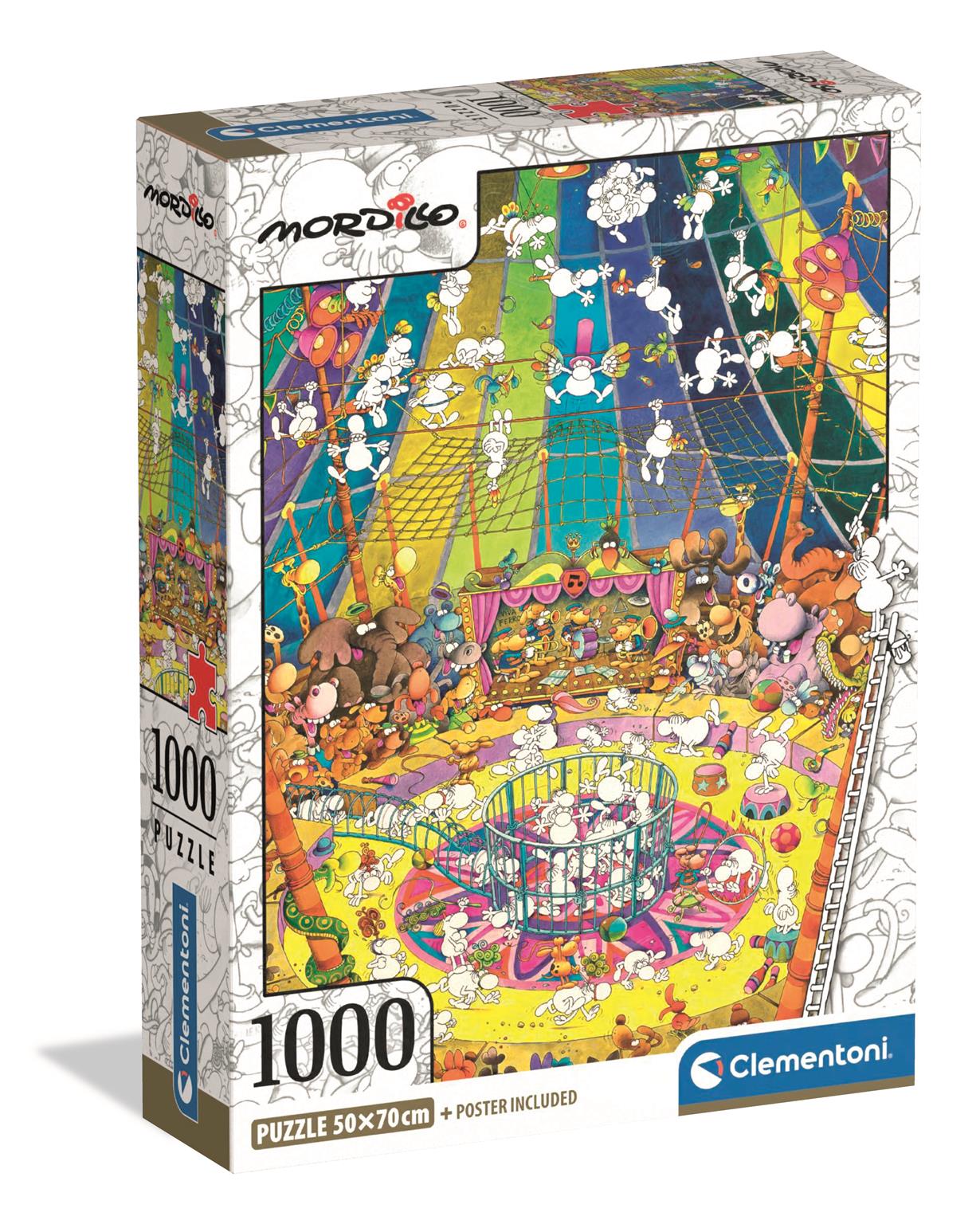 Clementoni - Puzzle 1000 Mordillo Show