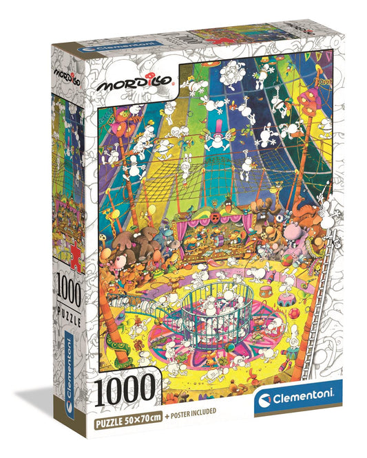 Clementoni - Puzzle 1000 Mordillo Show