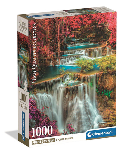 Clementoni - Puzzle 1000 Barevné thajské vodopády