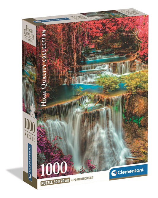 Clementoni - Puzzle 1000 Barevné thajské vodopády