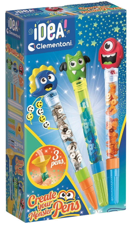 Idea - Malá sada per - Monster