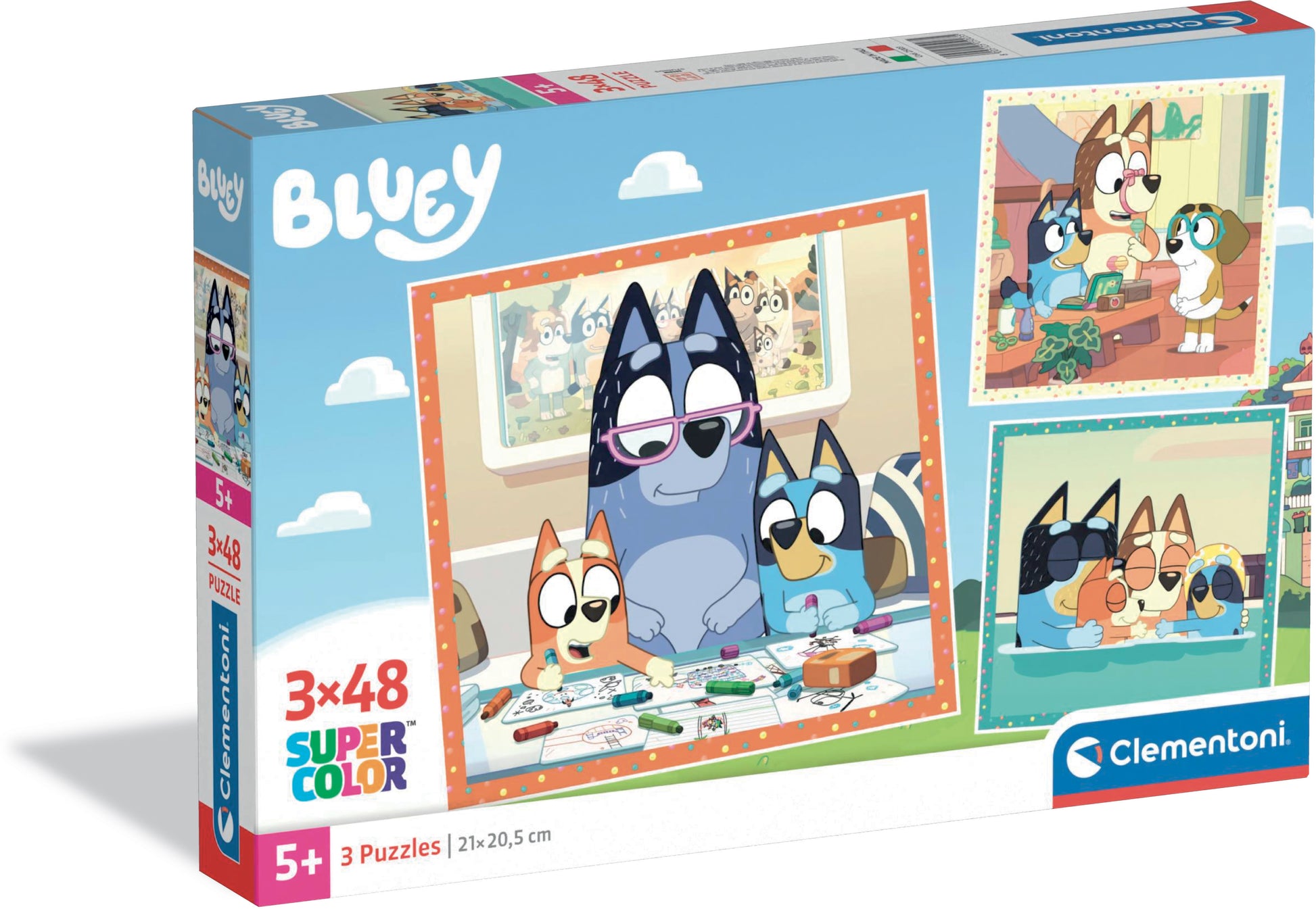 Clementoni - Puzzle 3x48 Bluey