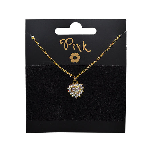 Pozlacený řetízek s přívěskem SRDCE V SLUNCI