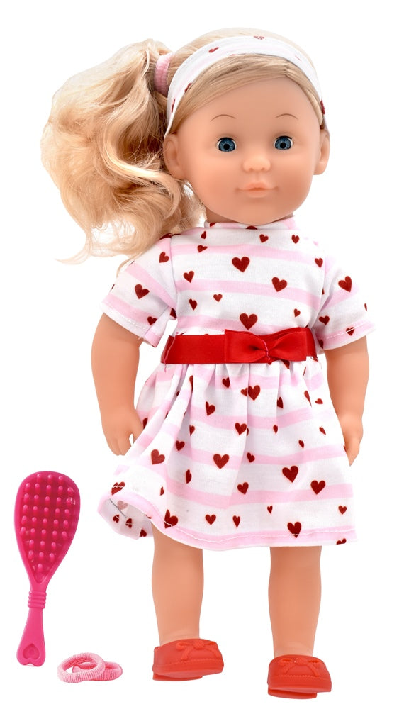 Dolls World - Módní panenka Charlotte - 36 cm: Růžová srdíčková princezna