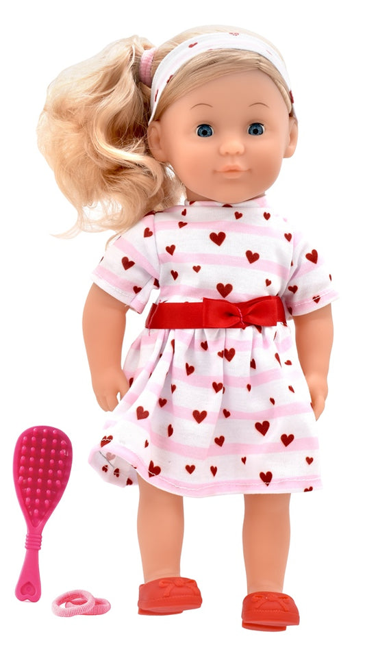 Dolls World - Módní panenka Charlotte - 36 cm: Růžová srdíčková princezna