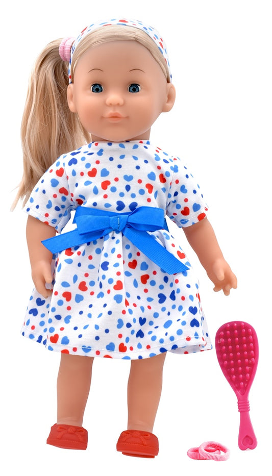 Dolls World - Módní panenka Charlotte - 36 cm: Bílá trikolóra