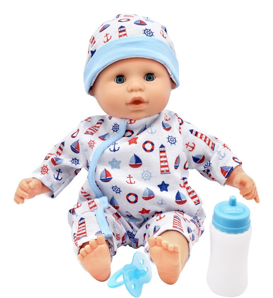 Dolls World - Miminko Baby Joy BLUE - 38 cm