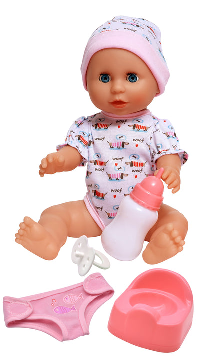 Dolls World - Miminko Baby Boohoo 38 cm pije, čůrá a pláče + příslušenství - Image 2