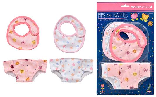 Dolls World - Bryndáky a pleny pro panenky 46 cm