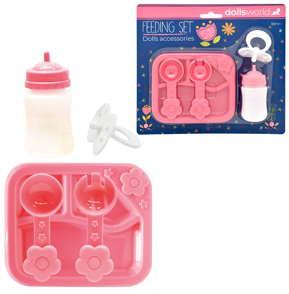 Dolls World - Set doplňků pro panenky - krmení a péče