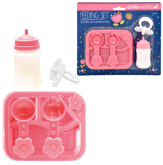 Dolls World - Set doplňků pro panenky - krmení a péče