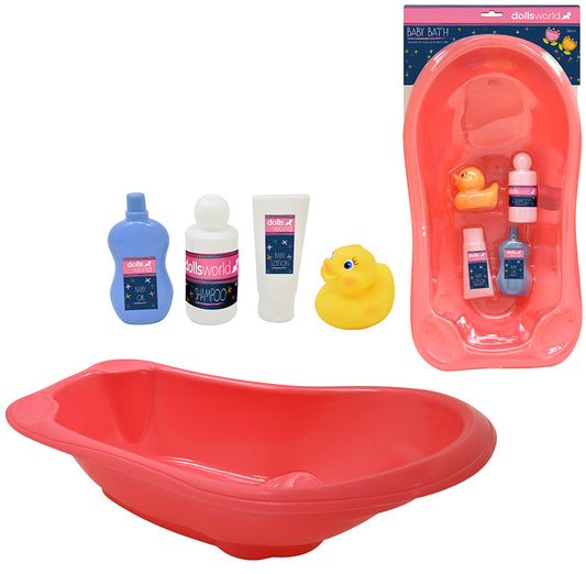 Dolls World - Koupací set pro panenky 46 cm s vaničkou a doplňky