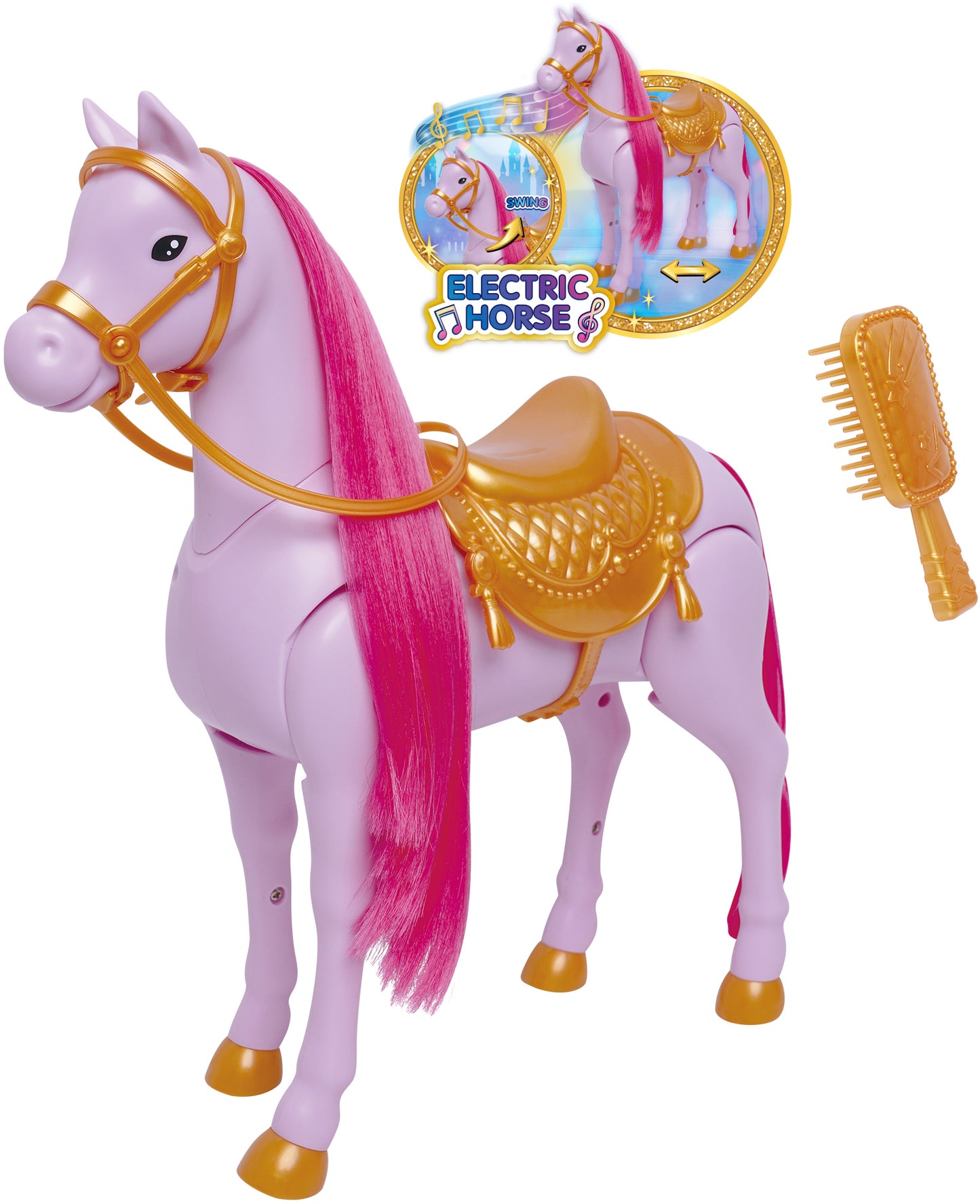 Interaktivní růžový chodící koník se zvukovými efekty - Image 2