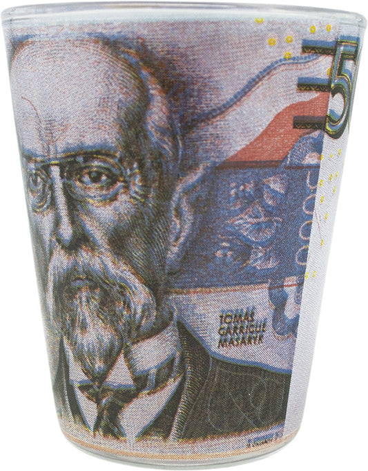 Skleněný panák - Bankovka