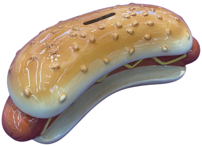 Keramická pokladnička Hot dog