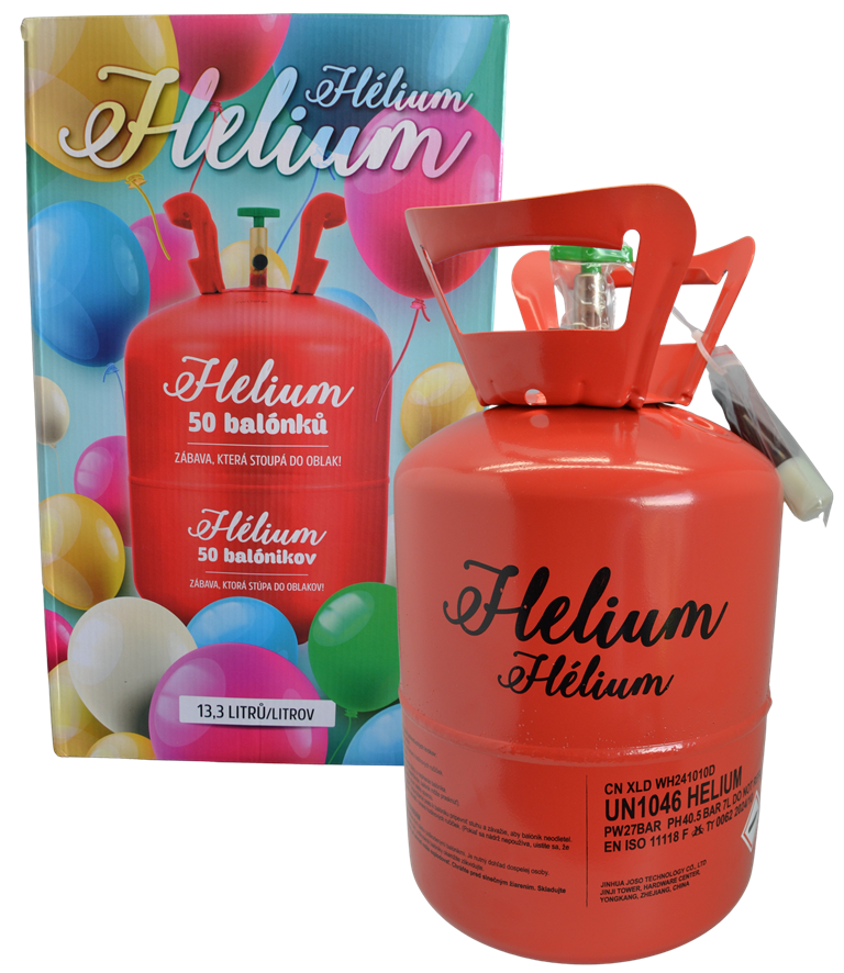 Helium na 50 balónků
