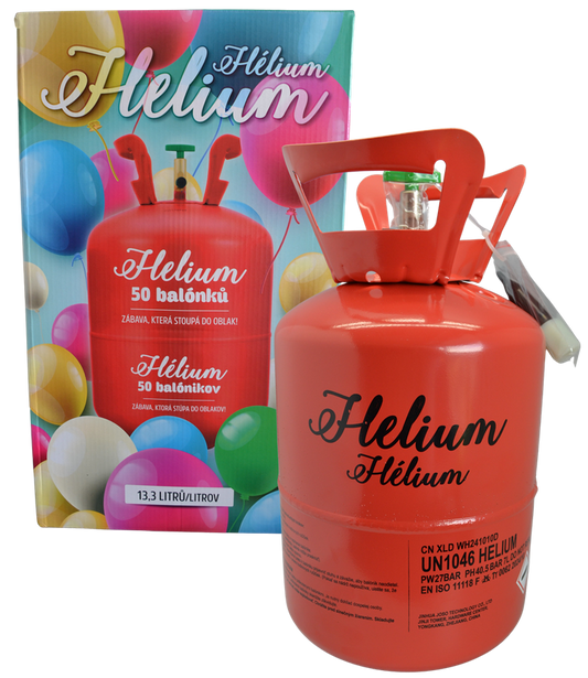 Helium na 50 balónků