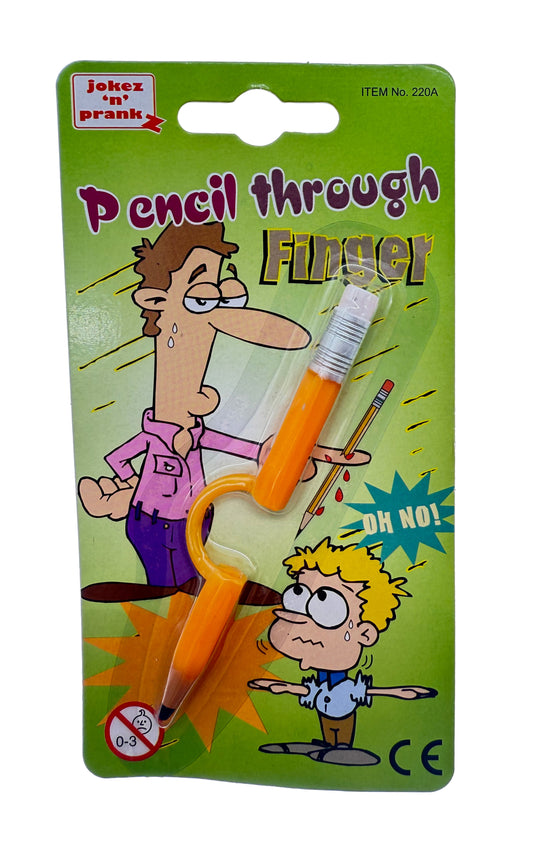 Tužka skrz prst