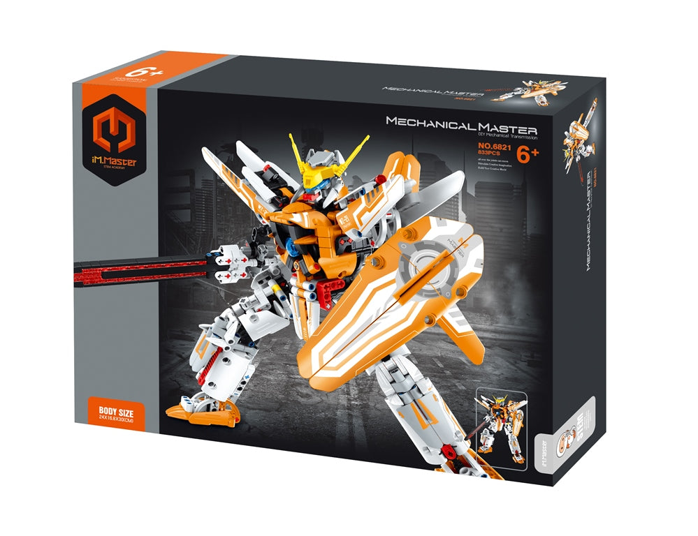 MECHANICAL MASTER - Stavebnice Bojový robot oranžový 833 ks - Image 2