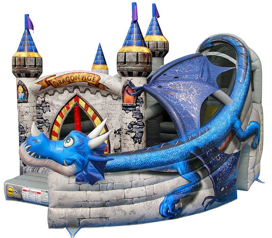 Happy Hop - PROFESIONÁLNÍ Skákací nafukovací hrad Dračí hrad