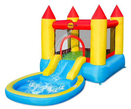 Happy Hop - Skákací nafukovací hrad Skákací hrad s bazénem a skluzavkou