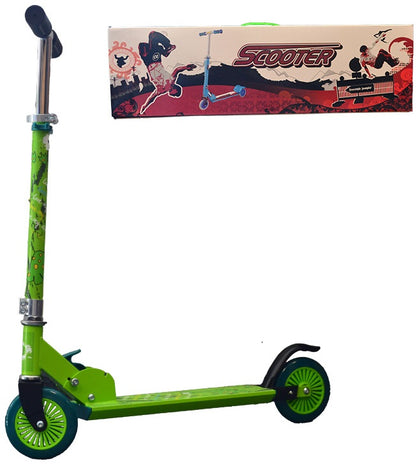 Dětská skládací koloběžka DINO zelená