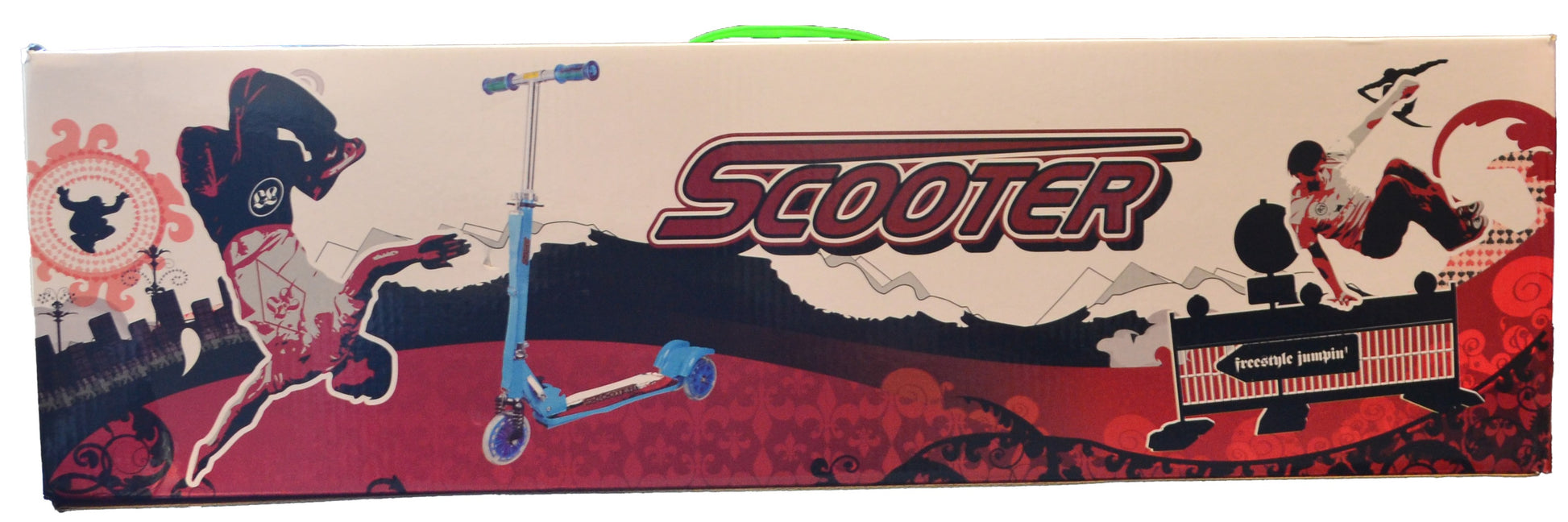 Dětská skládací koloběžka DINO zelená - Image 2