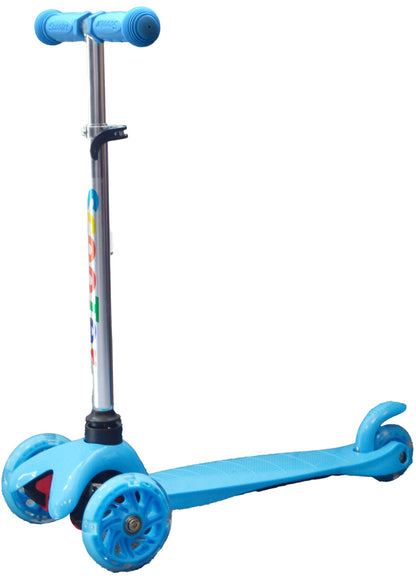 Dětská tříkolová koloběžka SPORT svítící - modrá - Image 2