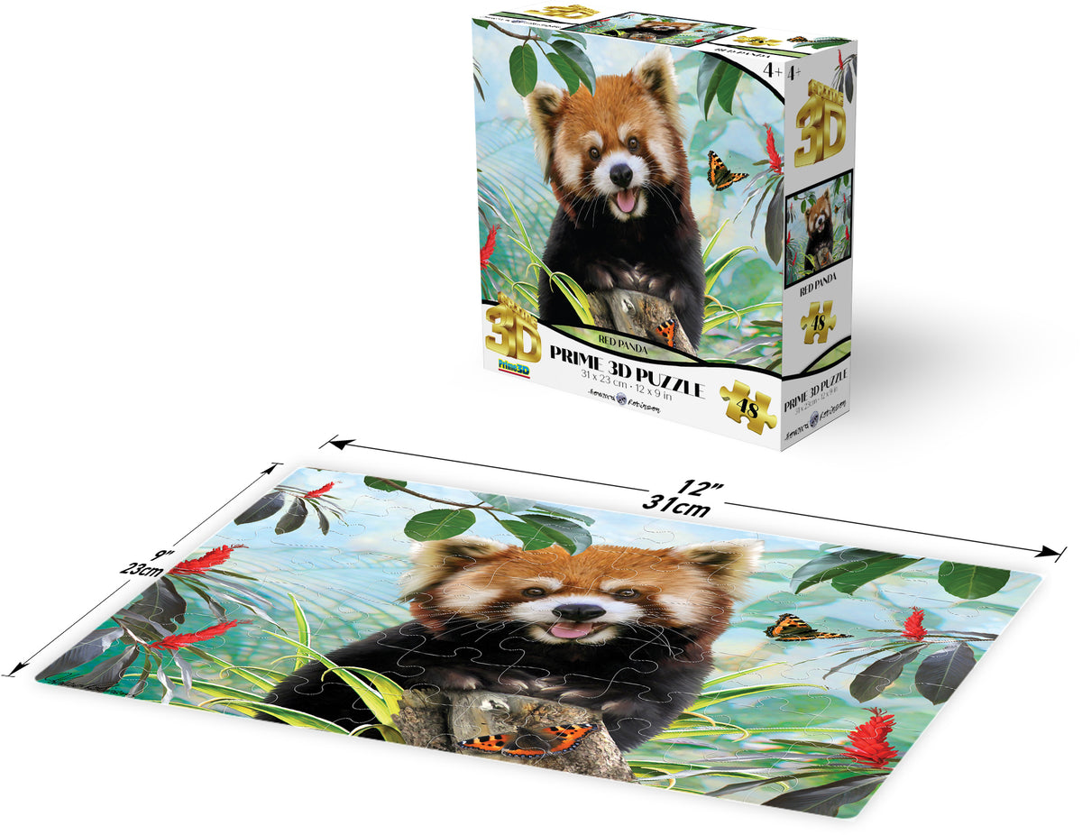 PRIME 3D PUZZLE - Červená panda 48 dílků