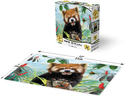 PRIME 3D PUZZLE - Červená panda 48 dílků