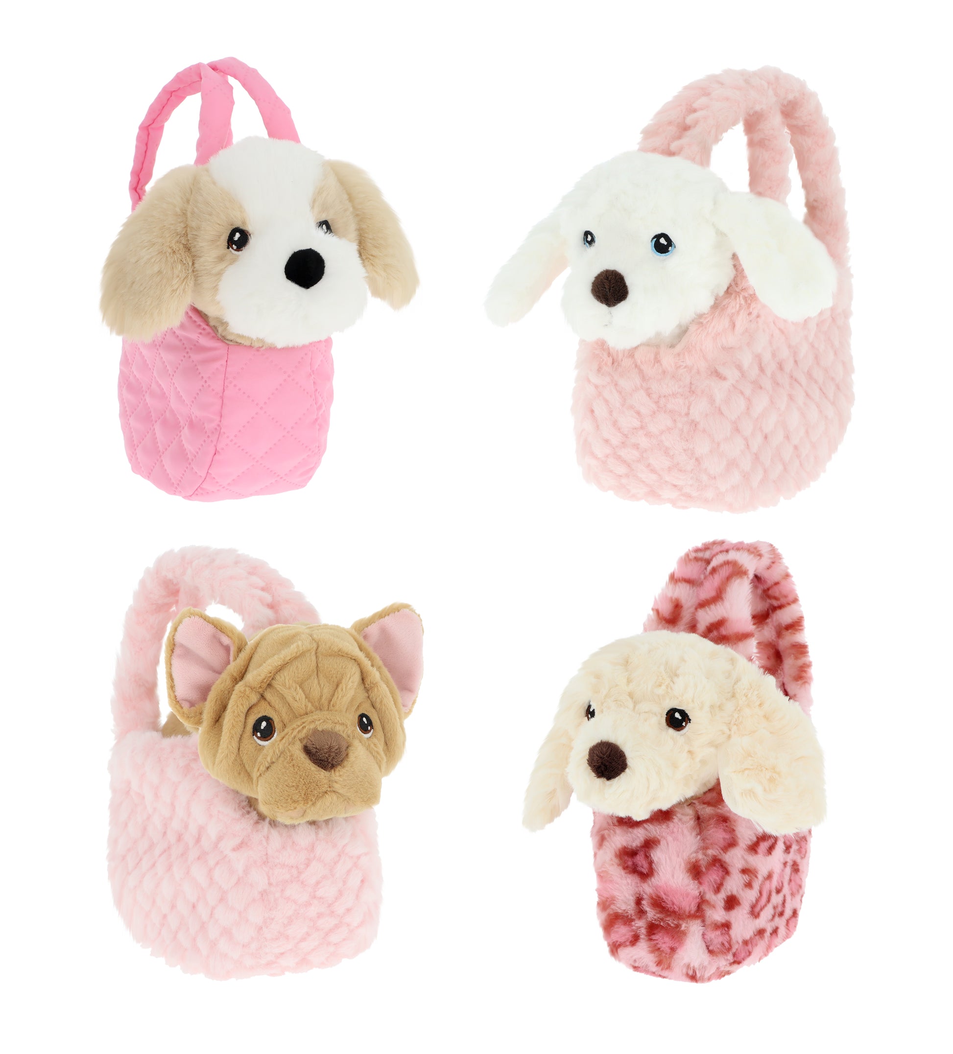 Keeleco Štěňátko v cestovní tašce 18 cm, 4 druhy