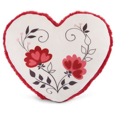 NICI Polštář Zajíček LOVE ve tvaru srdce 25x22 cm
