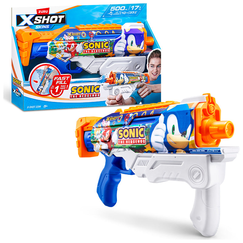 X-SHOT Vodní pistole SONIC the Hedgehog Fast Fill Skins