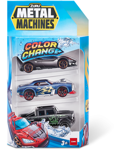 Metal Machines Sada aut 3 ks - měnící barvu