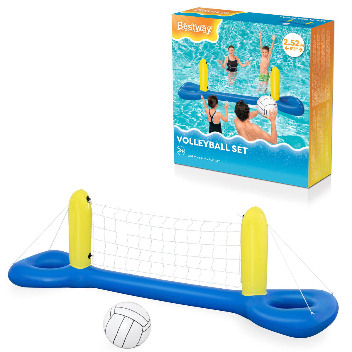 BESTWAY 52133 - Bazénová síť na volejbal 252 x 64 cm