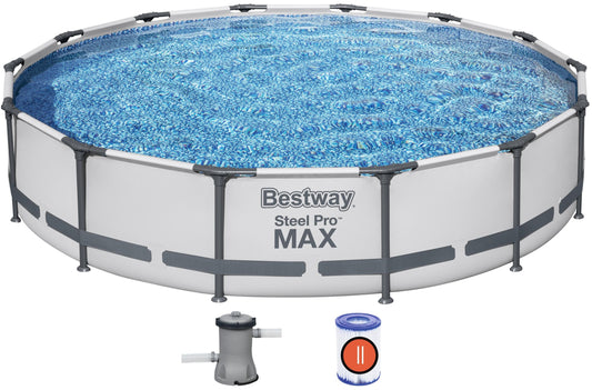 BESTWAY 56595 - Bazén s konstrukcí Steel Pro Max 427 x 84 cm + kartušová filtrace