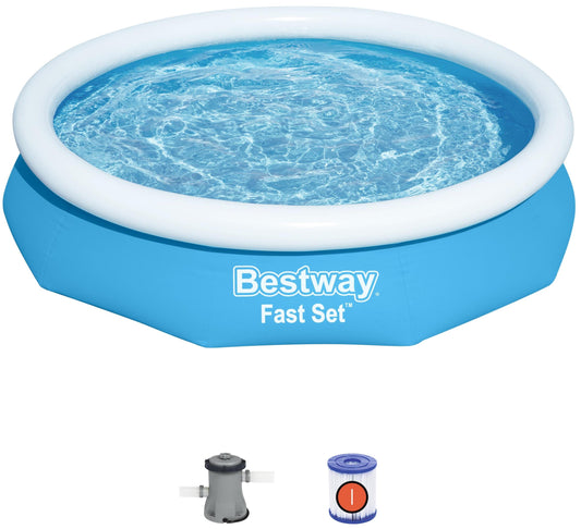 BESTWAY 57458 - Nadzemní bazén kruhový 305 x 66 cm + kartušová filtrace